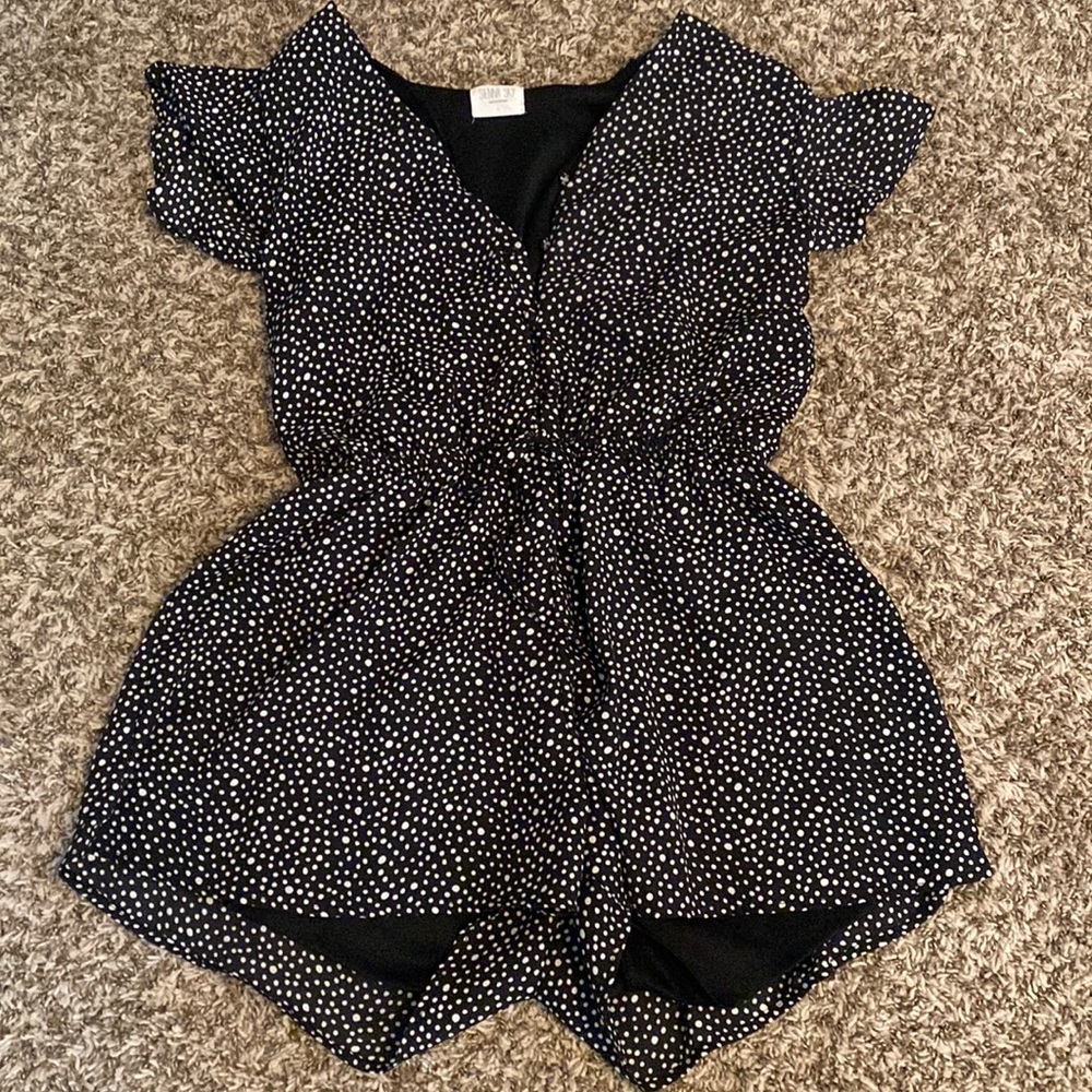 Sienna Sky Polka Dotted Romper